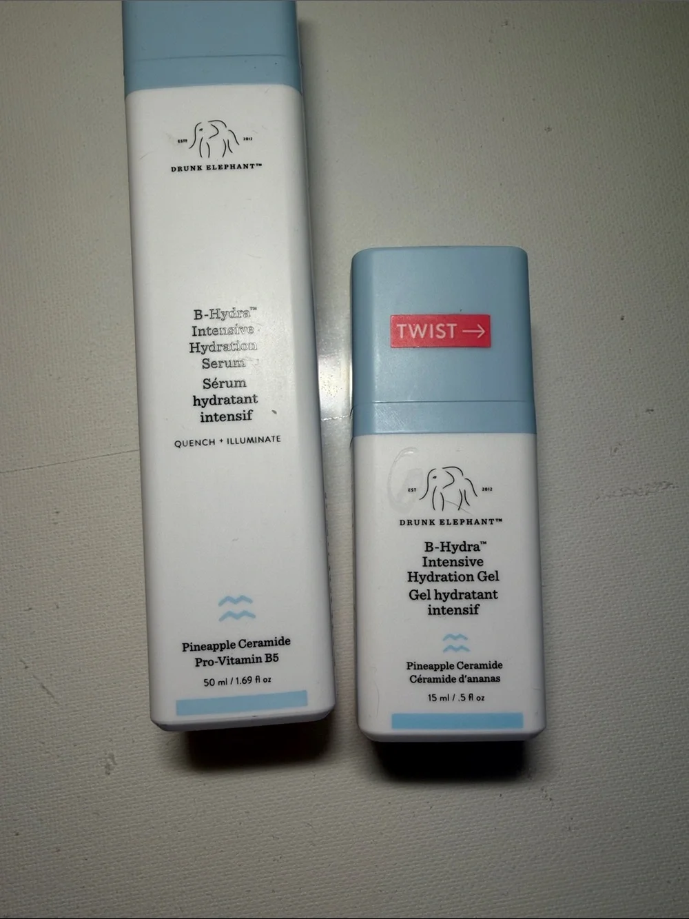Drunk Elephant hydrating duo